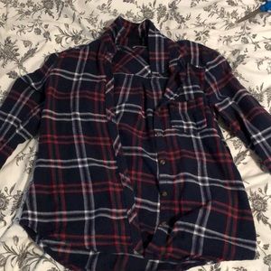 abercrombie kids Navy Blue Flannel